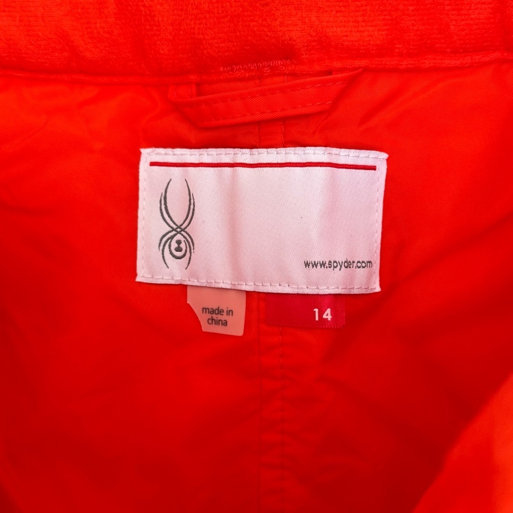 NEW Spyder Women Bright Red Ski Snowboard Snow Waterproof Pants Suit Size 14R - Picture 9 of 15